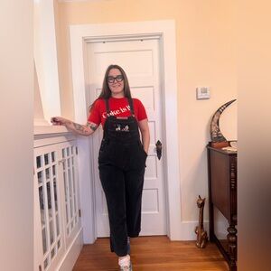 90s Vintage Disney Store Micky and Minnie Overalls Sz M